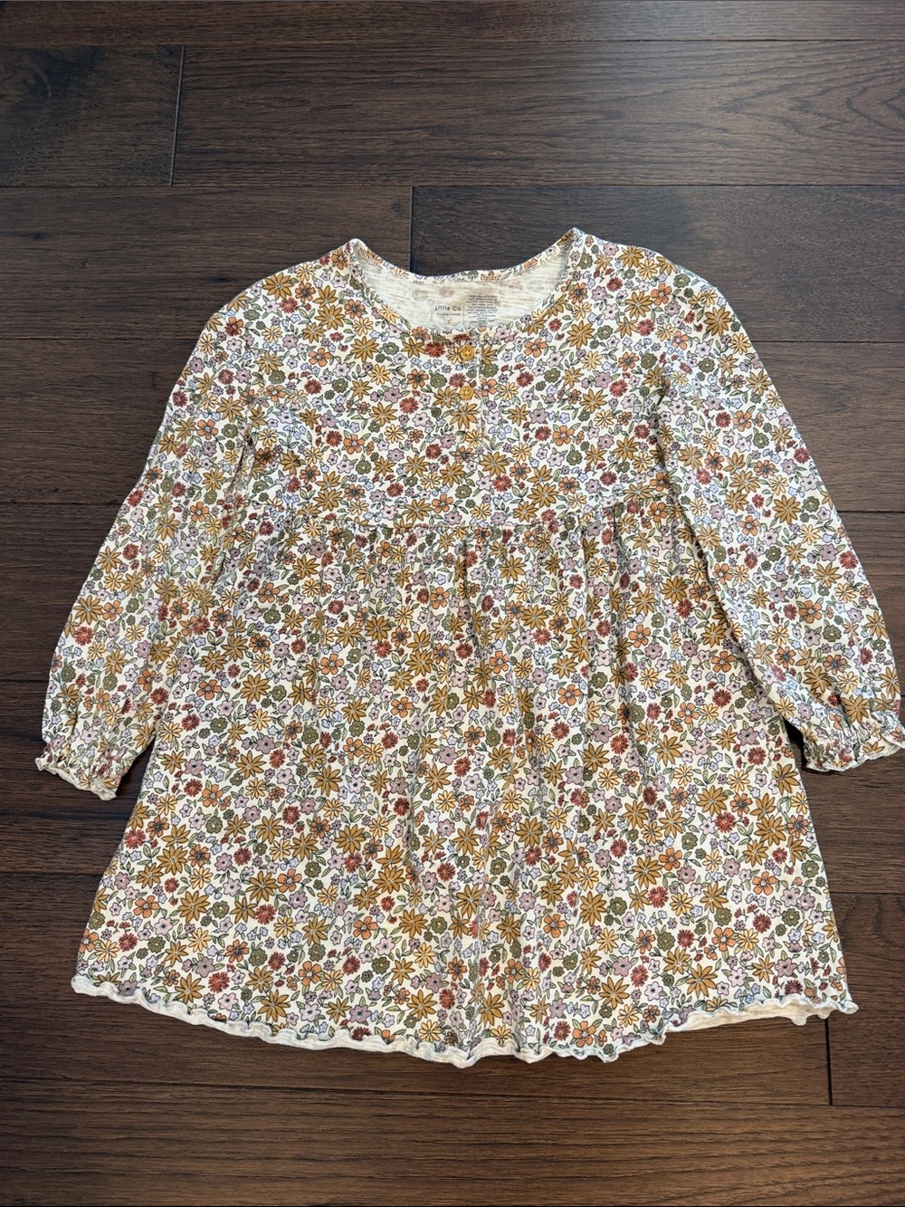 Little Co Floral Long-Sleeve Dress in Size 5 - C34-108
